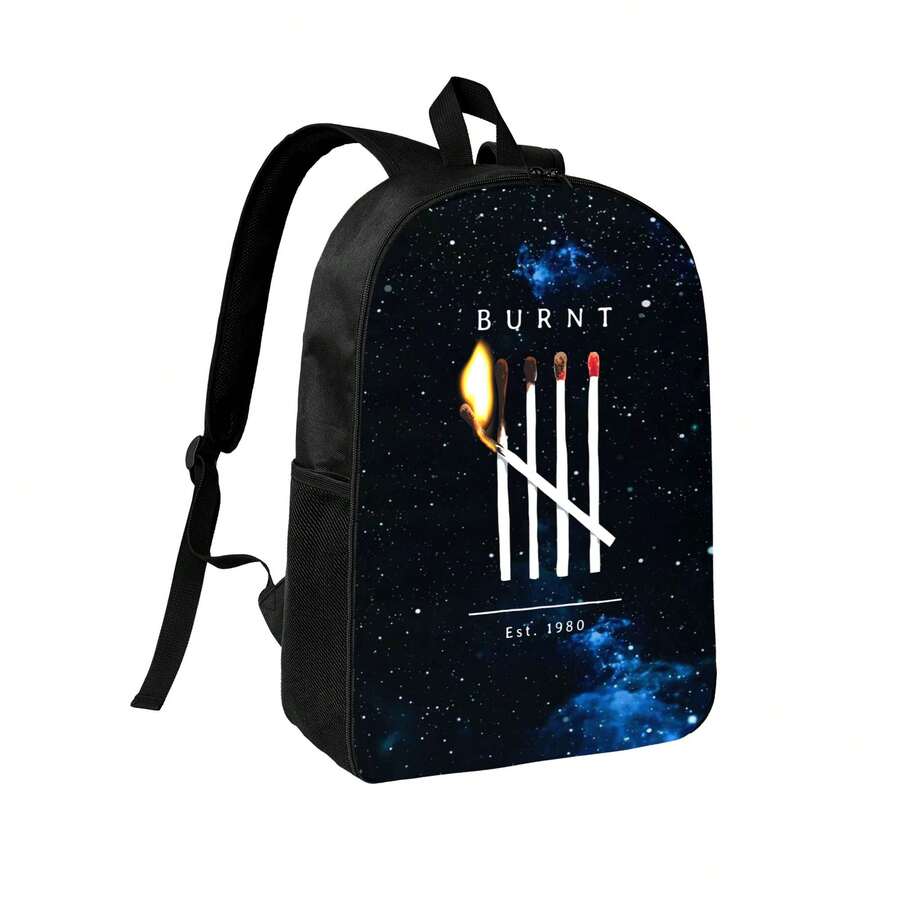 Interior Design Open Space - Space Theme Printed Backpack With Match