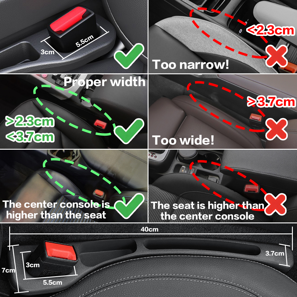 2X Car Seat Gap Filler Between - Interior Design Styles recension och pris