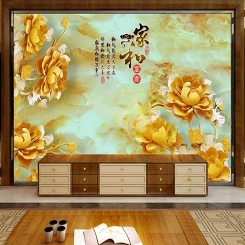 New Chinese Style Custom Mural - Interior Design With Wallpaper recension och pris