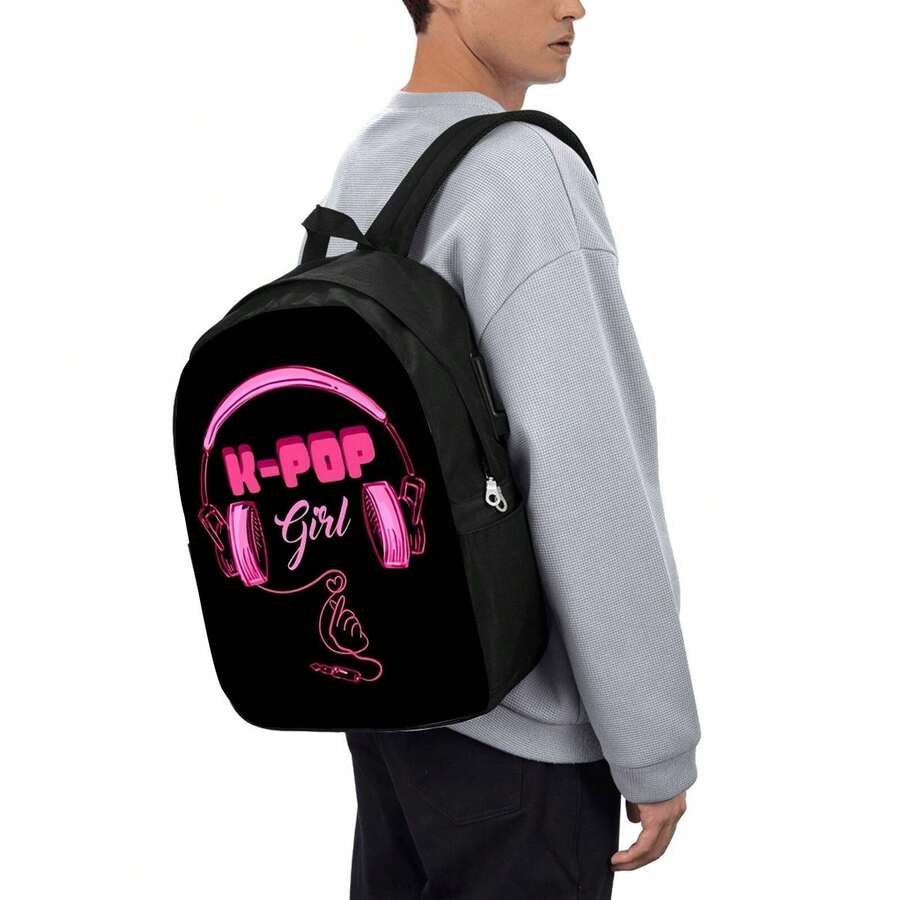 Lightweight Black Unisex Backp - Interior Design Minimalist recension och pris