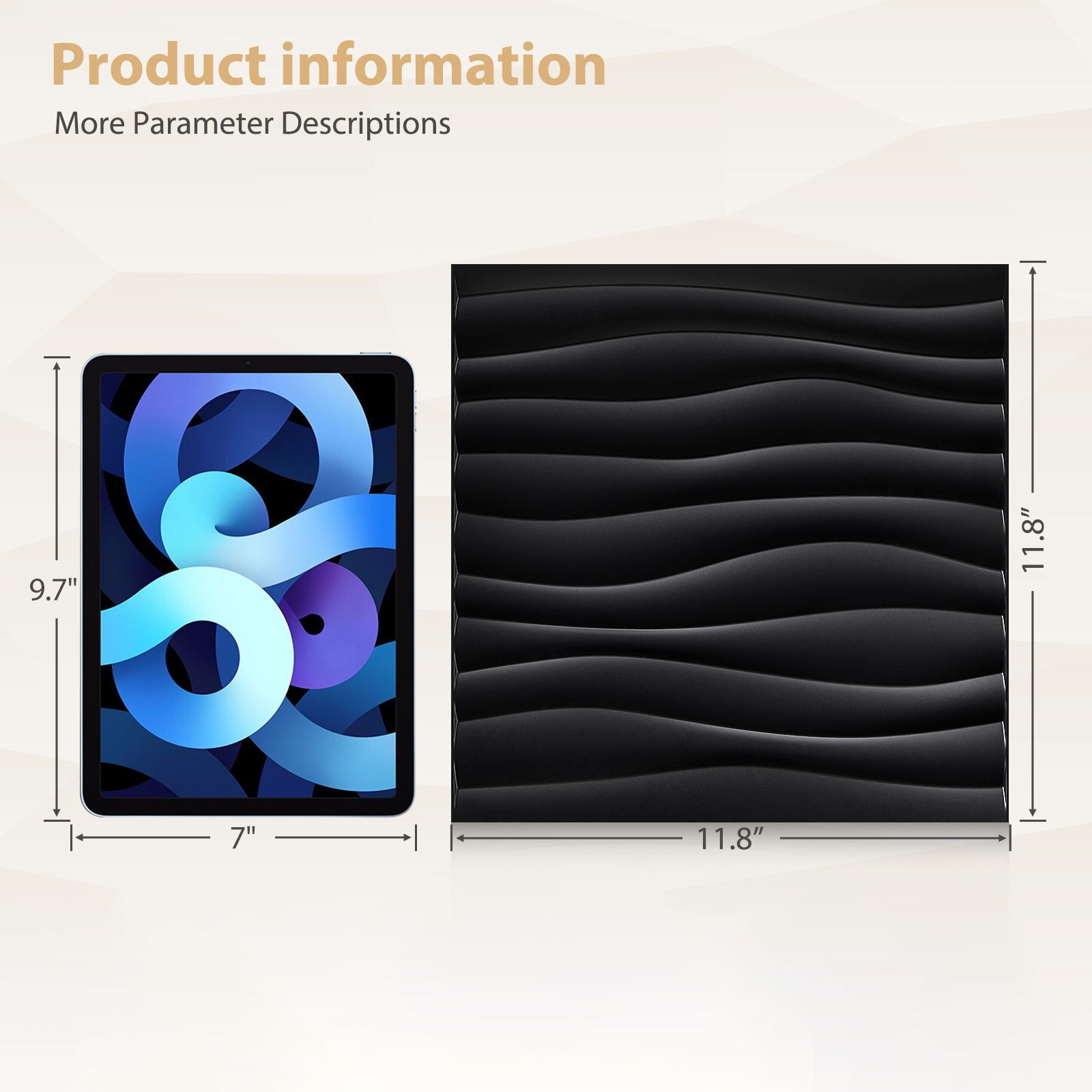 3D Wall Panels PVC Wave Design - Interior Design With Wallpaper recension och pris