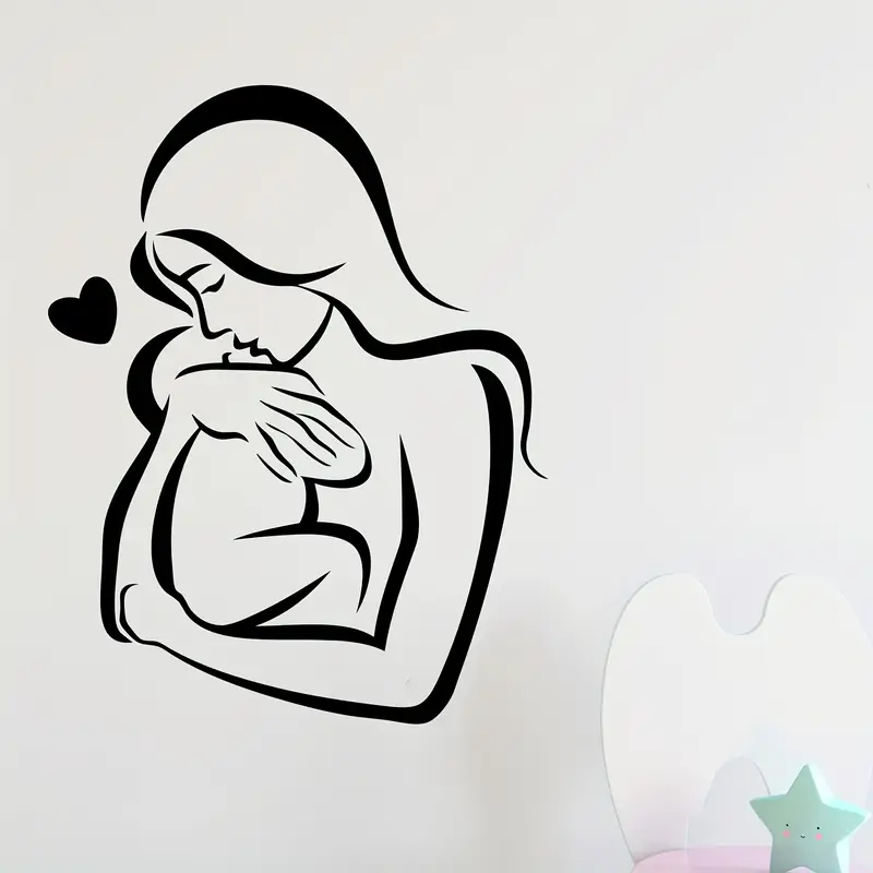 Mother And Baby Wall Love Hear - Interior Design With Wallpaper recension och pris