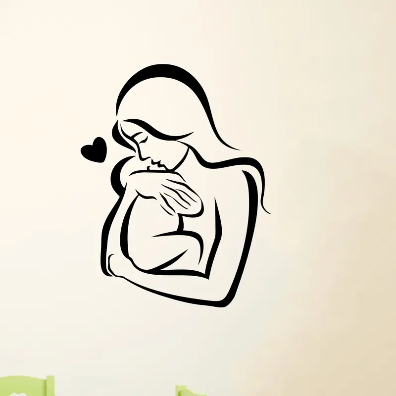 Mother And Baby Wall Love Hear - Interior Design With Wallpaper recension och pris