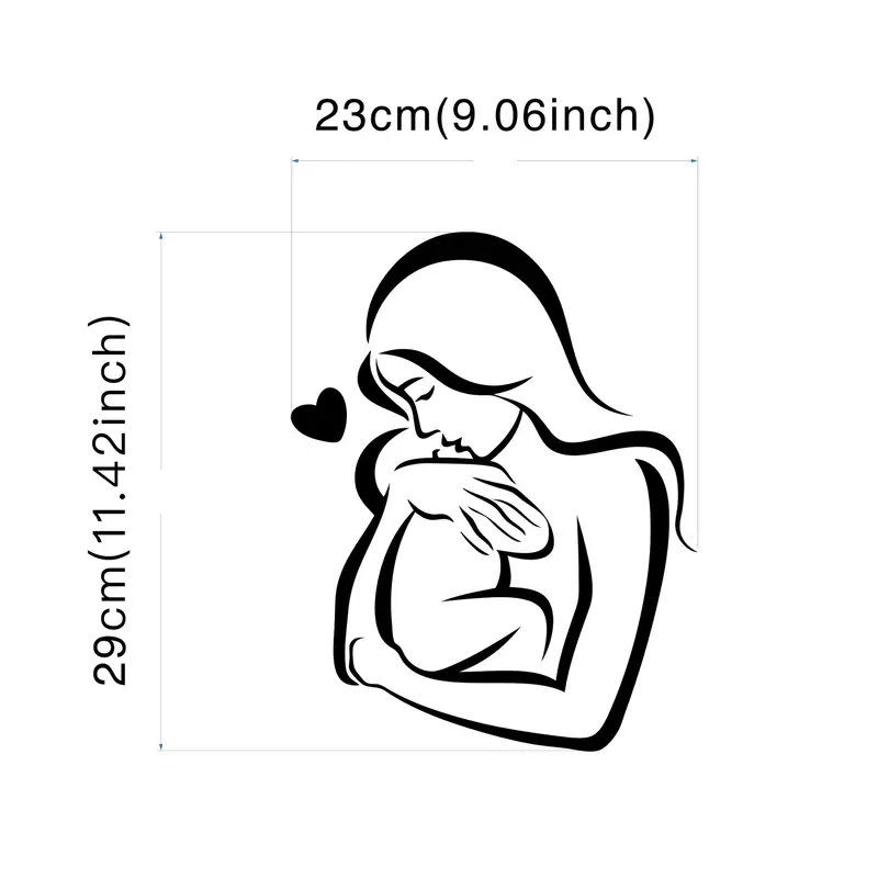 Mother And Baby Wall Love Hear - Interior Design With Wallpaper recension och pris