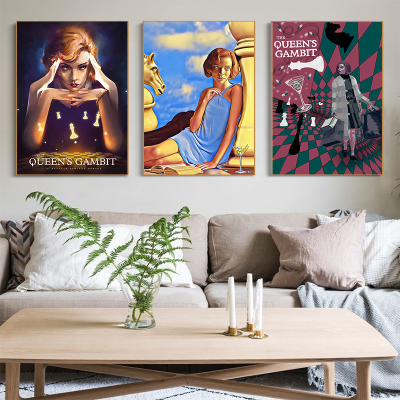 Queen 's Gambit White Coated P - Interior Design With Wallpaper recension och pris