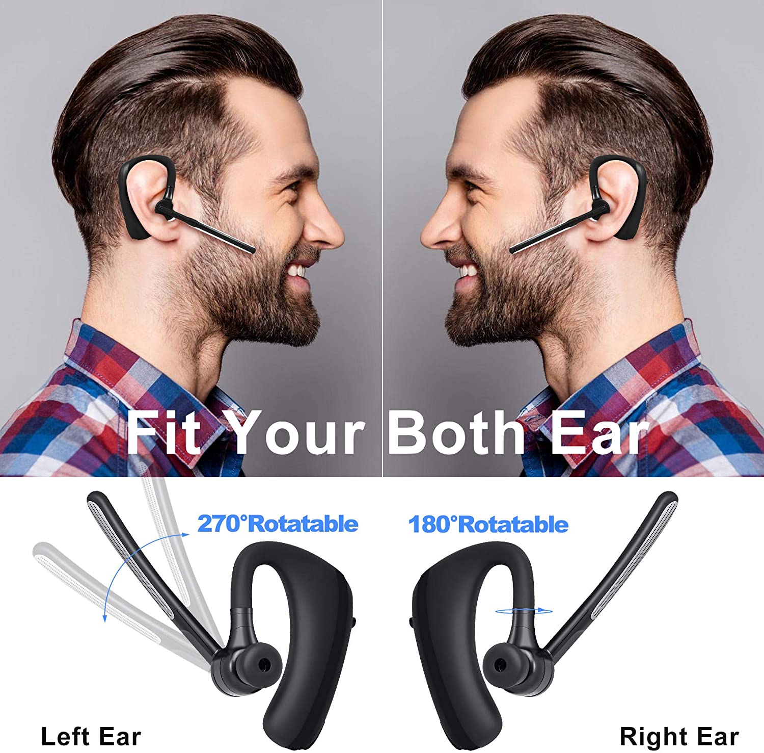 Bluetooth Headset Wireless Ear - Interior Design Software recension och pris