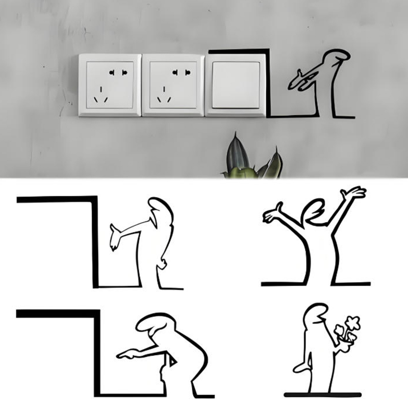 New！Minimalist Switch Sticker  - Interior Design Minimalist recension och pris