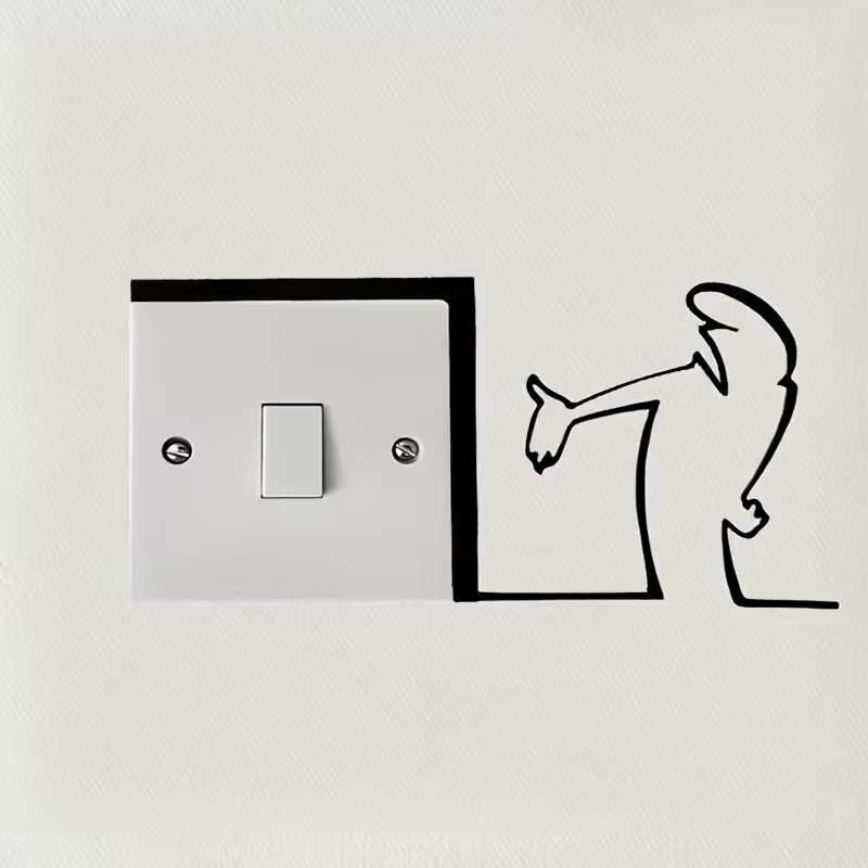 New！Minimalist Switch Sticker  - Interior Design Minimalist recension och pris