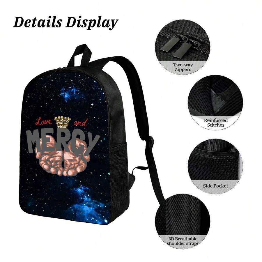 Space Galaxy Print Backpack Wi - Interior Design Open Space recension och pris