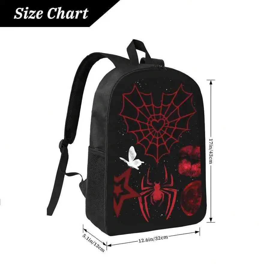 Gothic Spider Web Backpack Red - Interior Design Web recension och pris