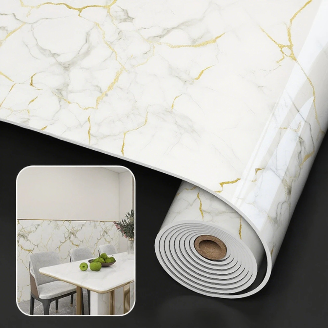 1 Roll 40cmx3m Oil Resistant M - Interior Design With Wallpaper recension och pris