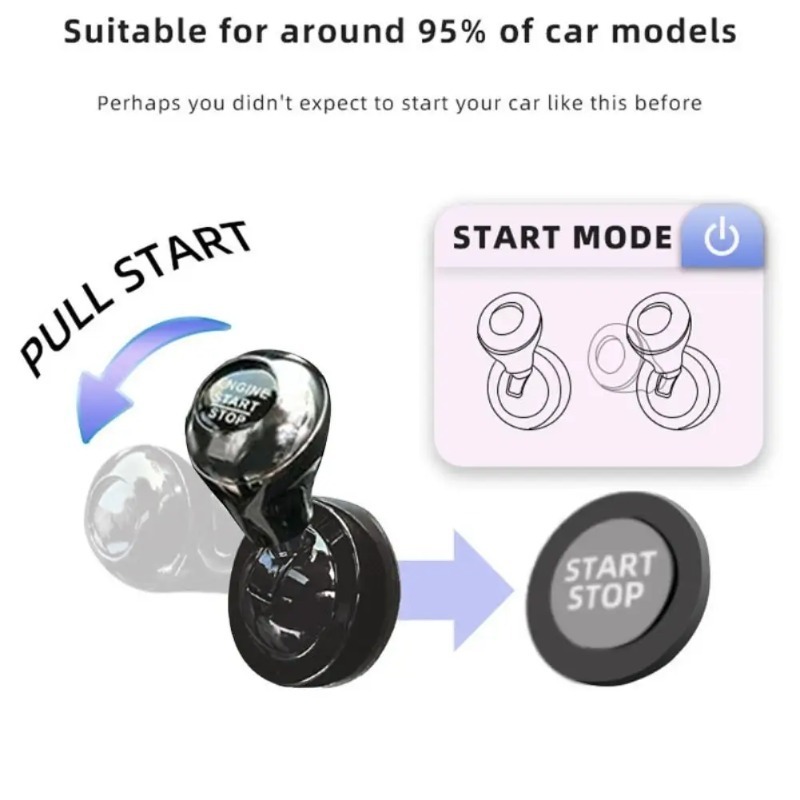 Car One-Touch Start Button wit - Interior Design Styles recension och pris