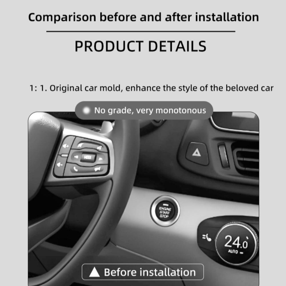 1PC Car One-Touch Start Button - Interior Design Styles recension och pris